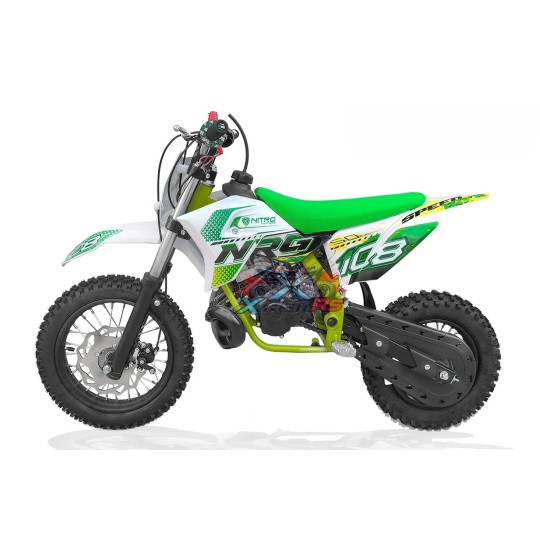 **🏍️ XtremRS NRG50 50cc Kids Dirtbike – 50km/h Power & German Safety for Ages 6-10!**