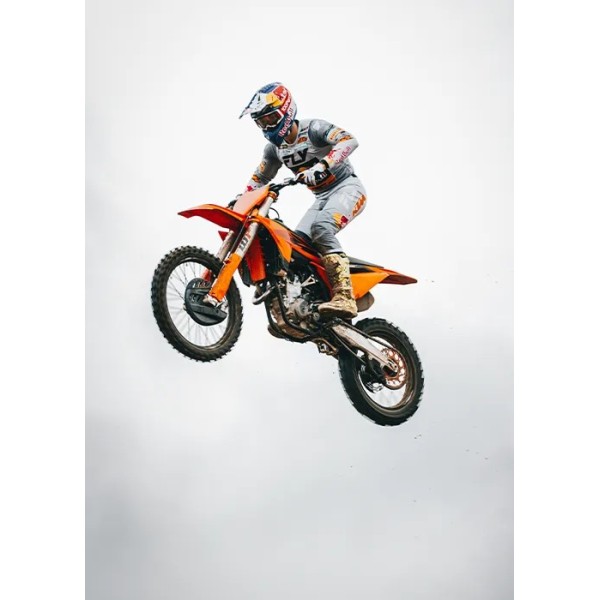 Kühlerspoiler und Sitzposition der KTM 350 SX-F