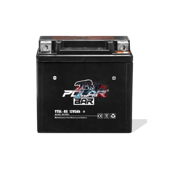 Batterie AGM 12V 5Ah für Quad & Motorrad PolarBär