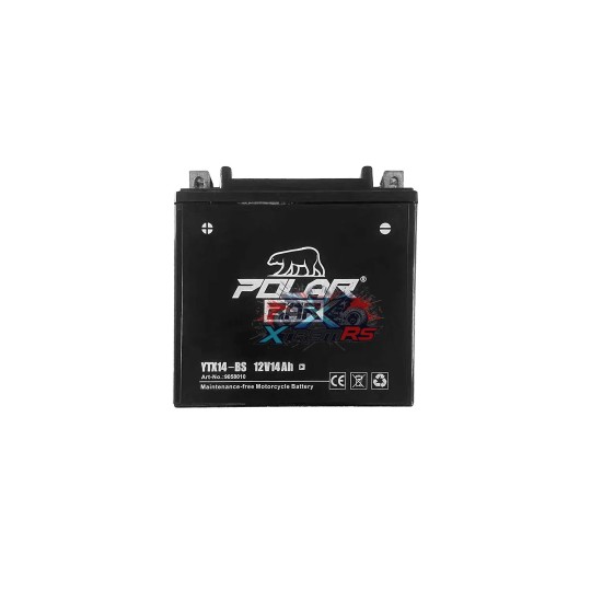 YT14B-BS Polar Bear AGM 12 V 14 Ah akkumulátor motorkerékpárokhoz, robociklikhez és quadokhoz