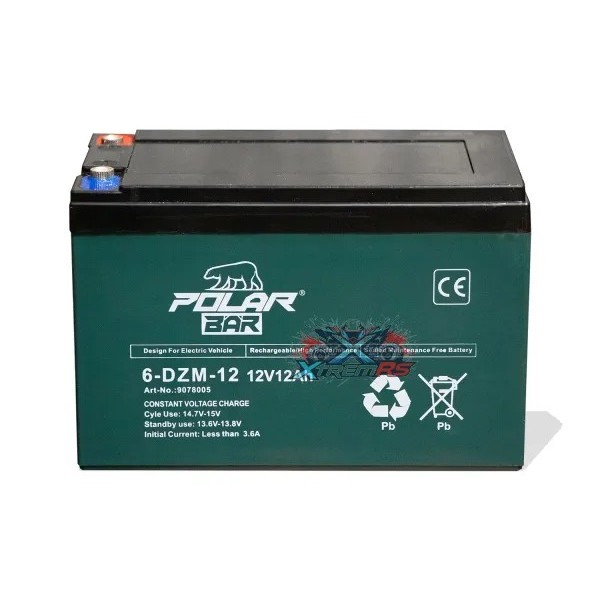 Batteria AGM 12V 12Ah Moto Scooter Quad Polar Bär